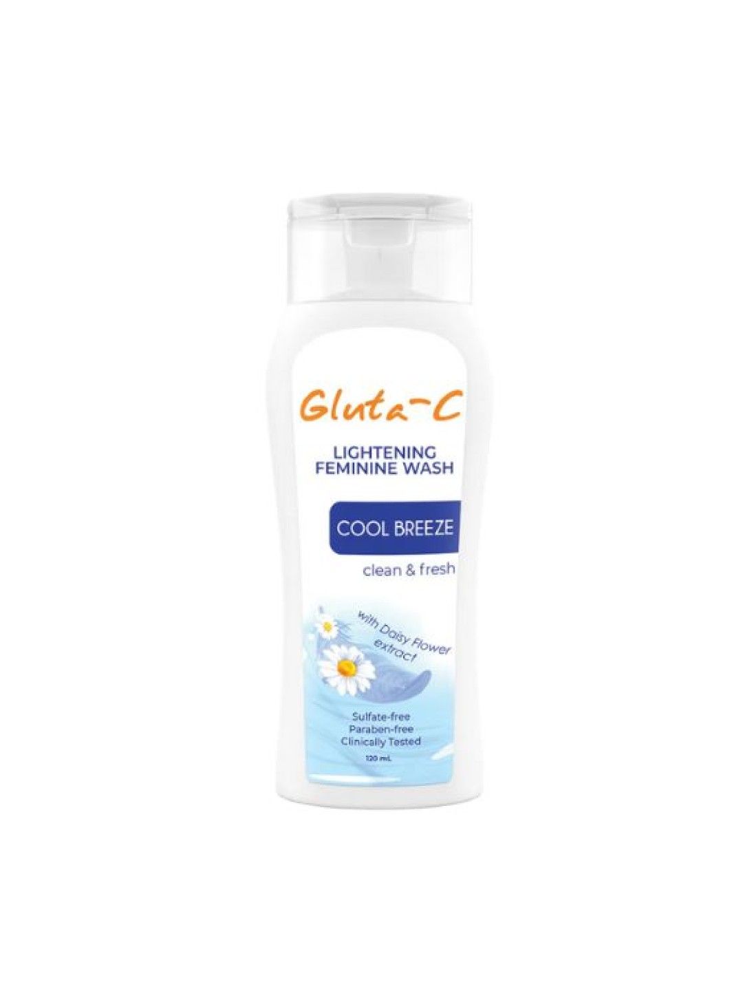 Gluta-C Lightening Feminine Wash - Cool Breeze (120ml) (No Color- Image 1)