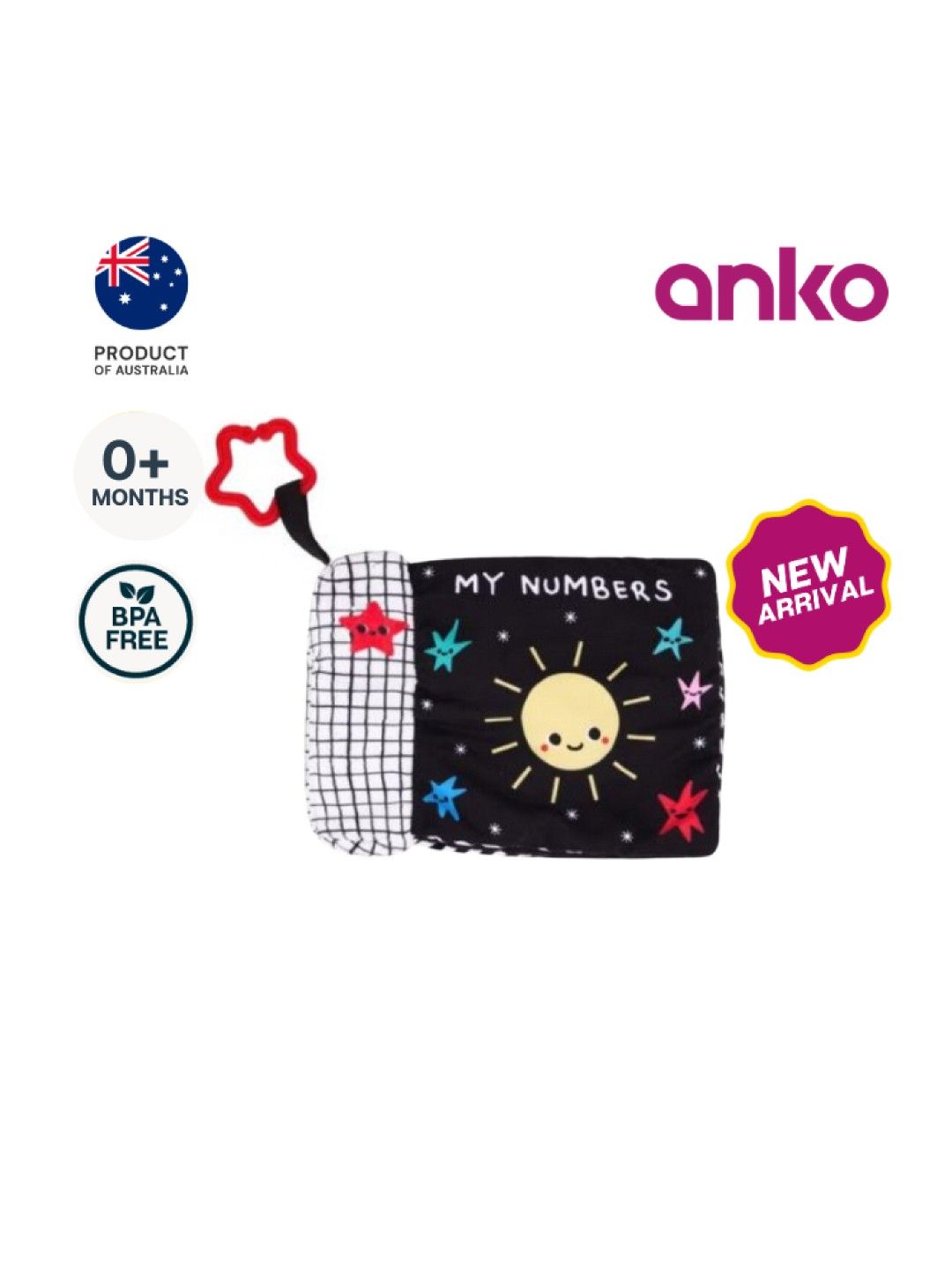 Anko Lights & Sounds Pram Book (No Color- Image 1)