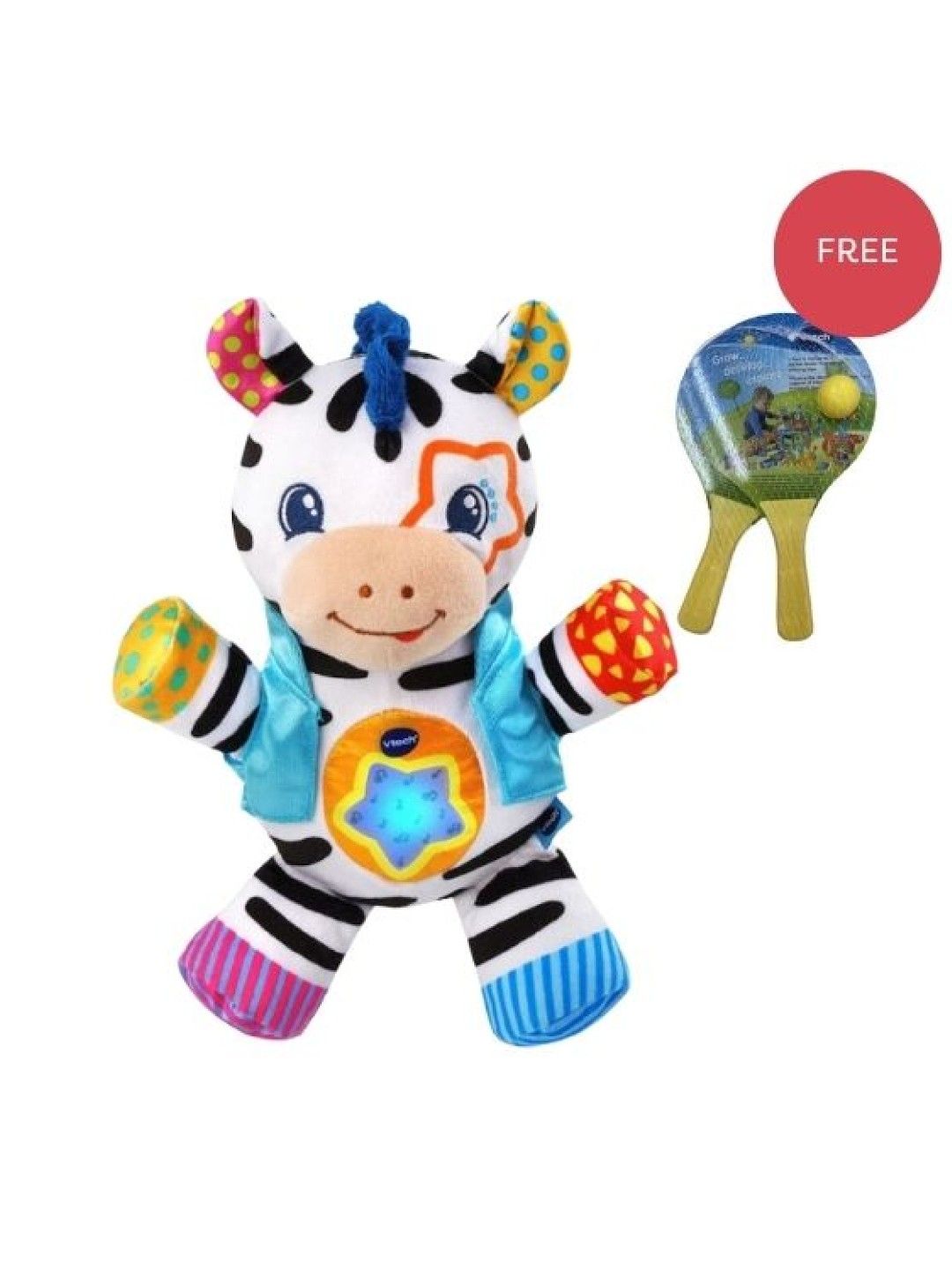 VTech Lights & Stripes Zebra with FREE Ping Pong Balls (No Color- Image 1)