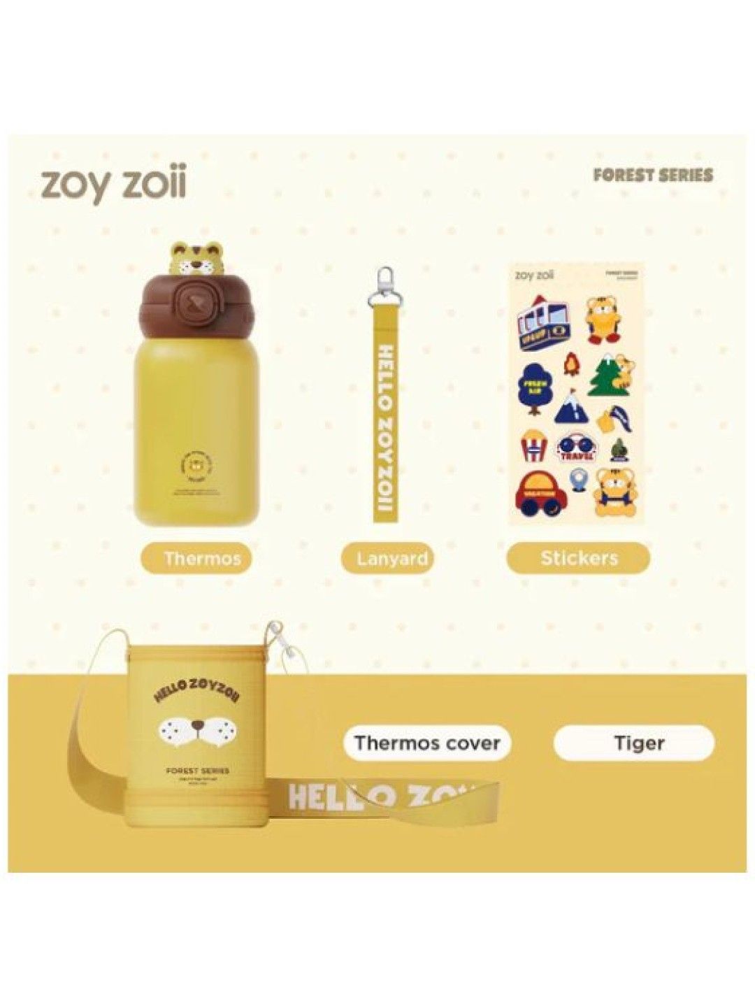 Zoy Zoii Stainless Steel Insulated Water Tumbler - Lion (No Color- Image 4)