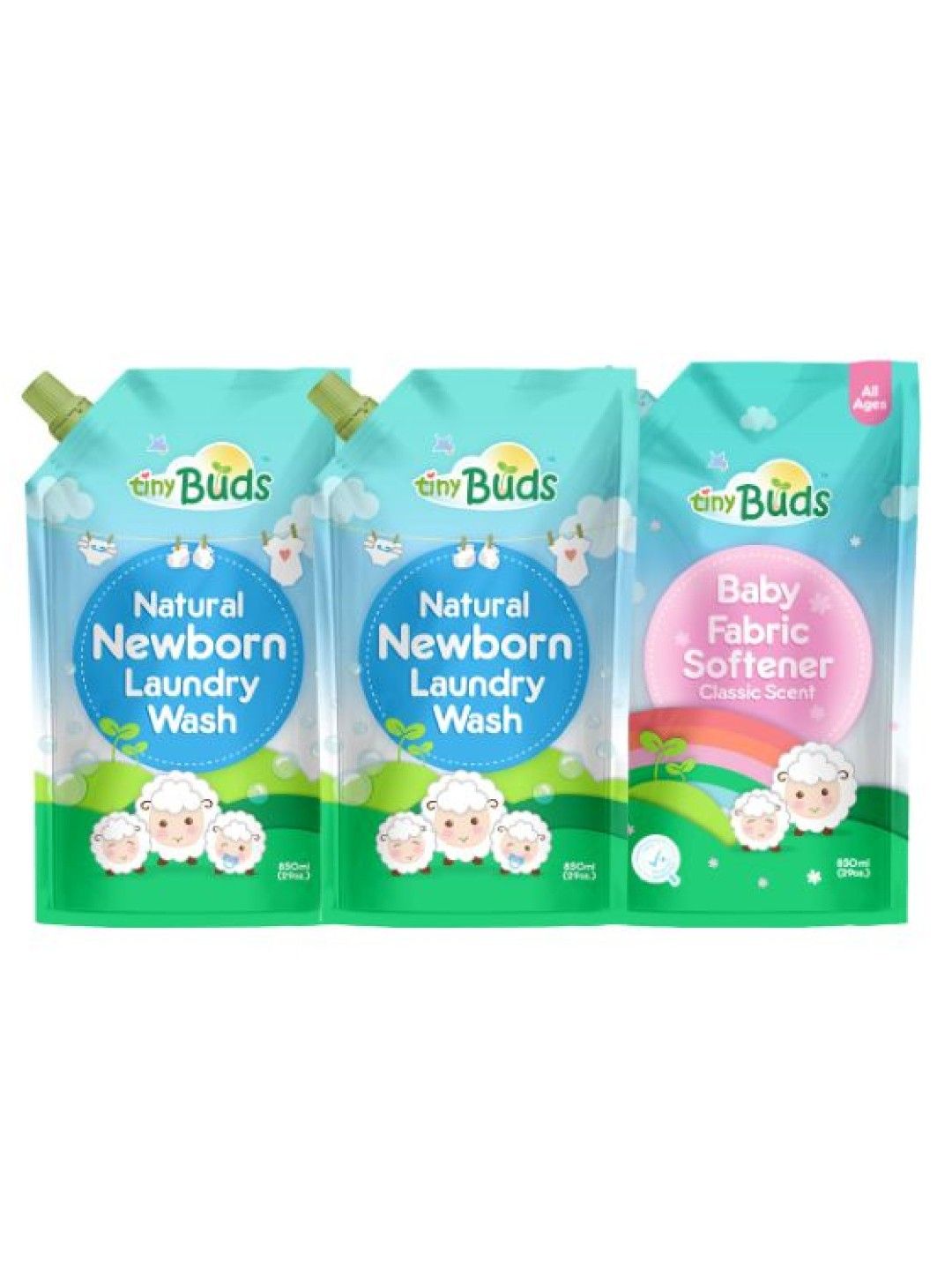 Tiny Buds Liquid Laundry with Fabric Softener Set (No Color- Image 1)