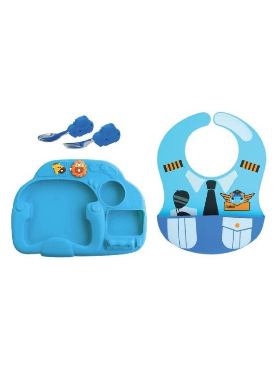 Marcus & Marcus Creativeplate Toddler Meal Time Set Little Pilot