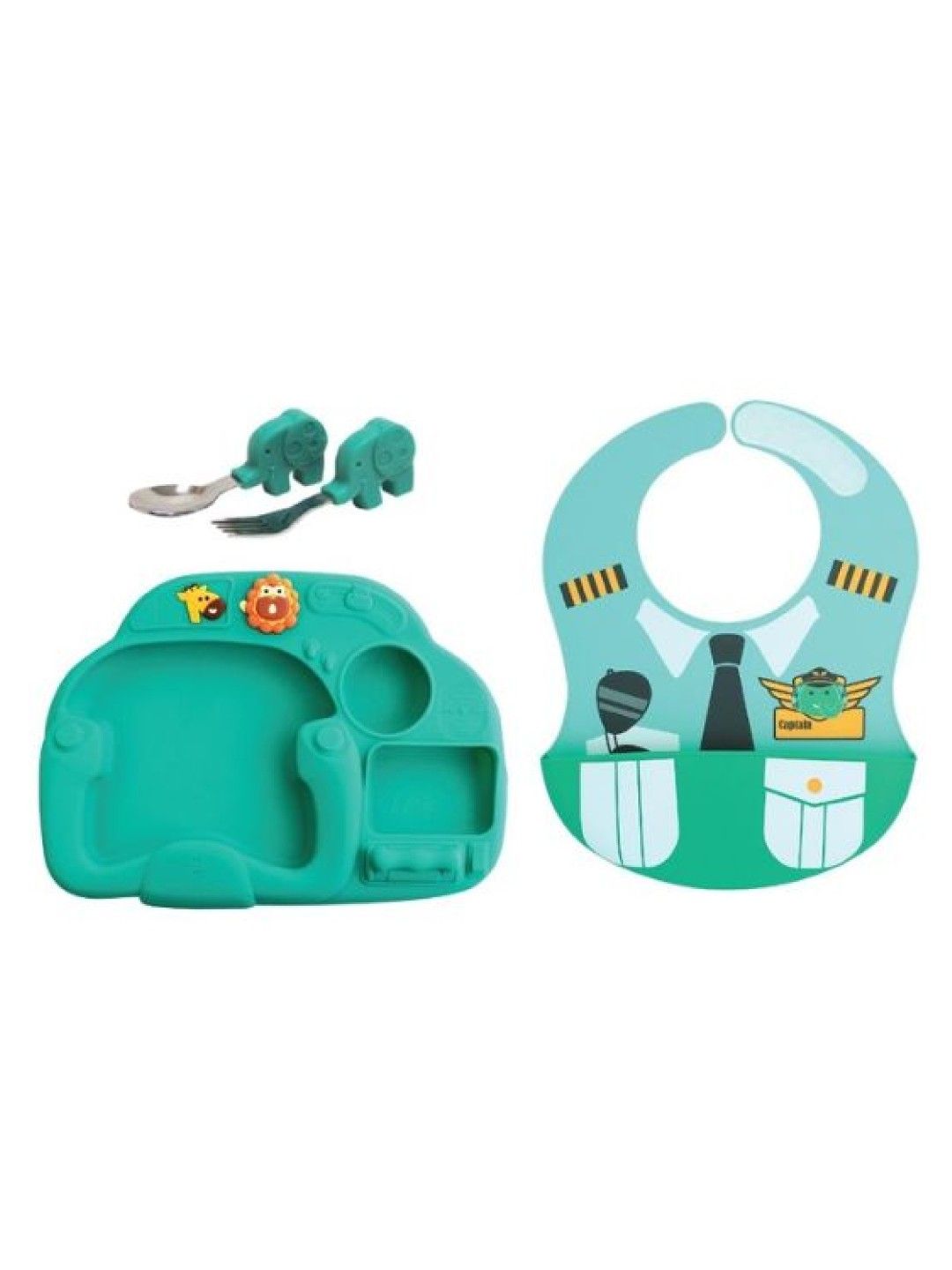 Marcus & Marcus Creativeplate Toddler Meal Time Set Little Pilot