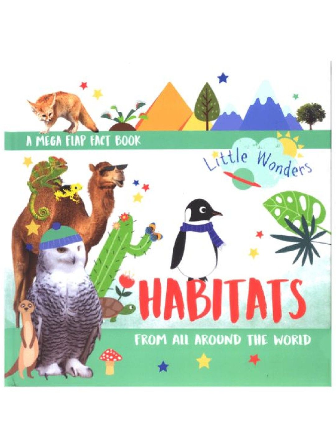 Learning is Fun Little Wonders Mega Flap Fact Book - Habitats (No Color- Image 1)
