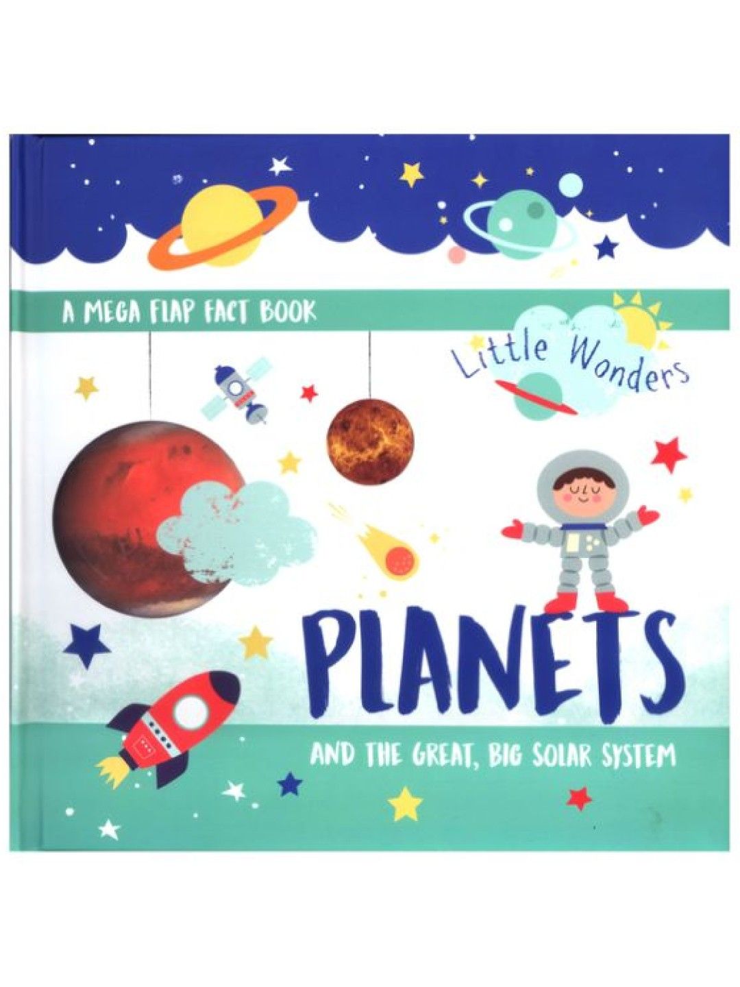Learning is Fun Little Wonders Mega Flap Fact Book - Planets (No Color- Image 1)