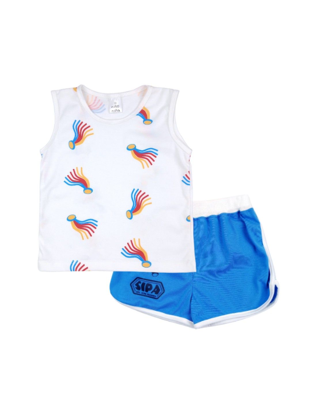Looms Toddler Boys Tank Top and Shorts Set Larong Atin Collection (No Color- Image 1)