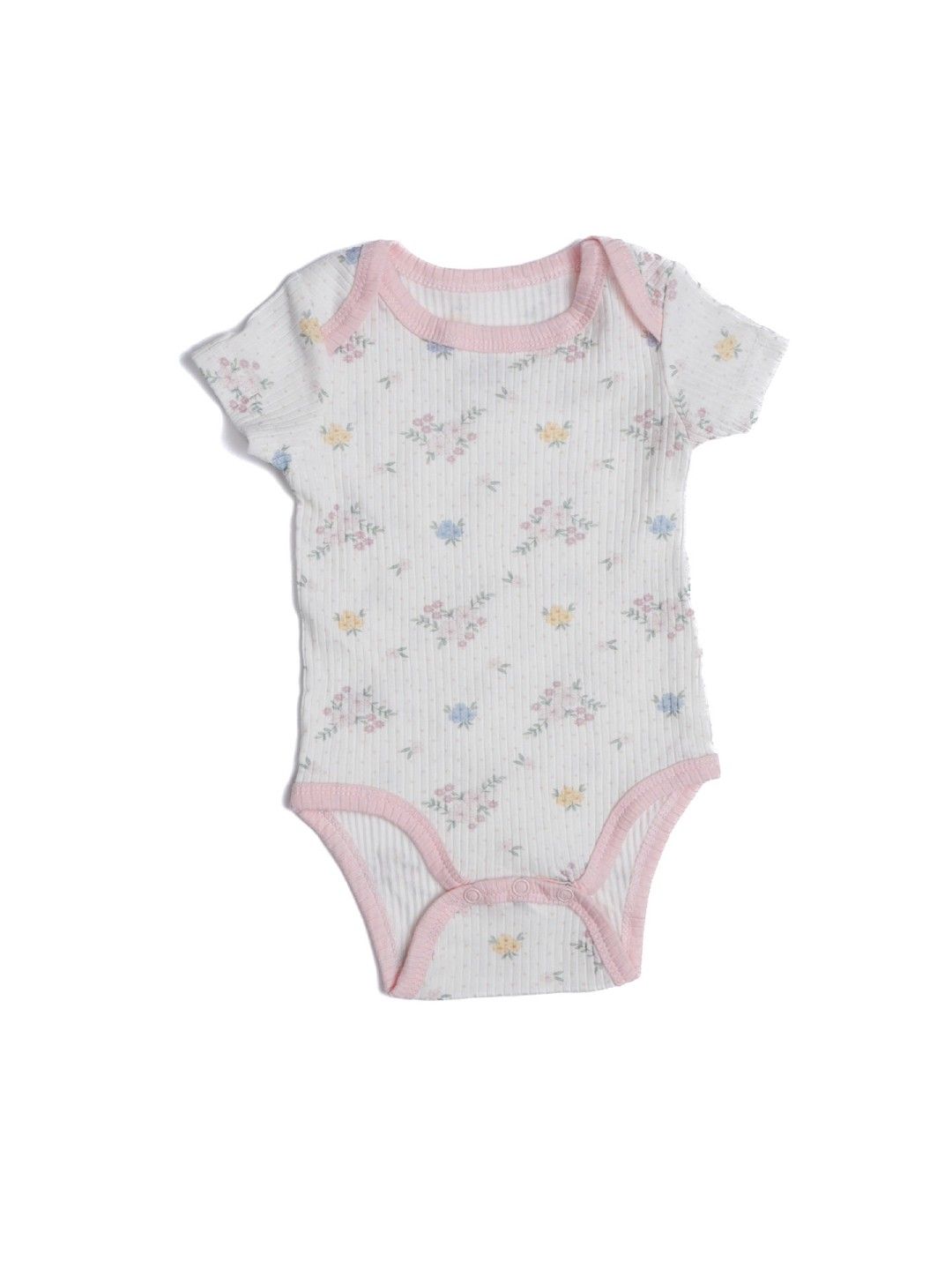 Cottonkind Love Daisies Set F Short Sleeves Onesies Set of 3 (No Color- Image 3)