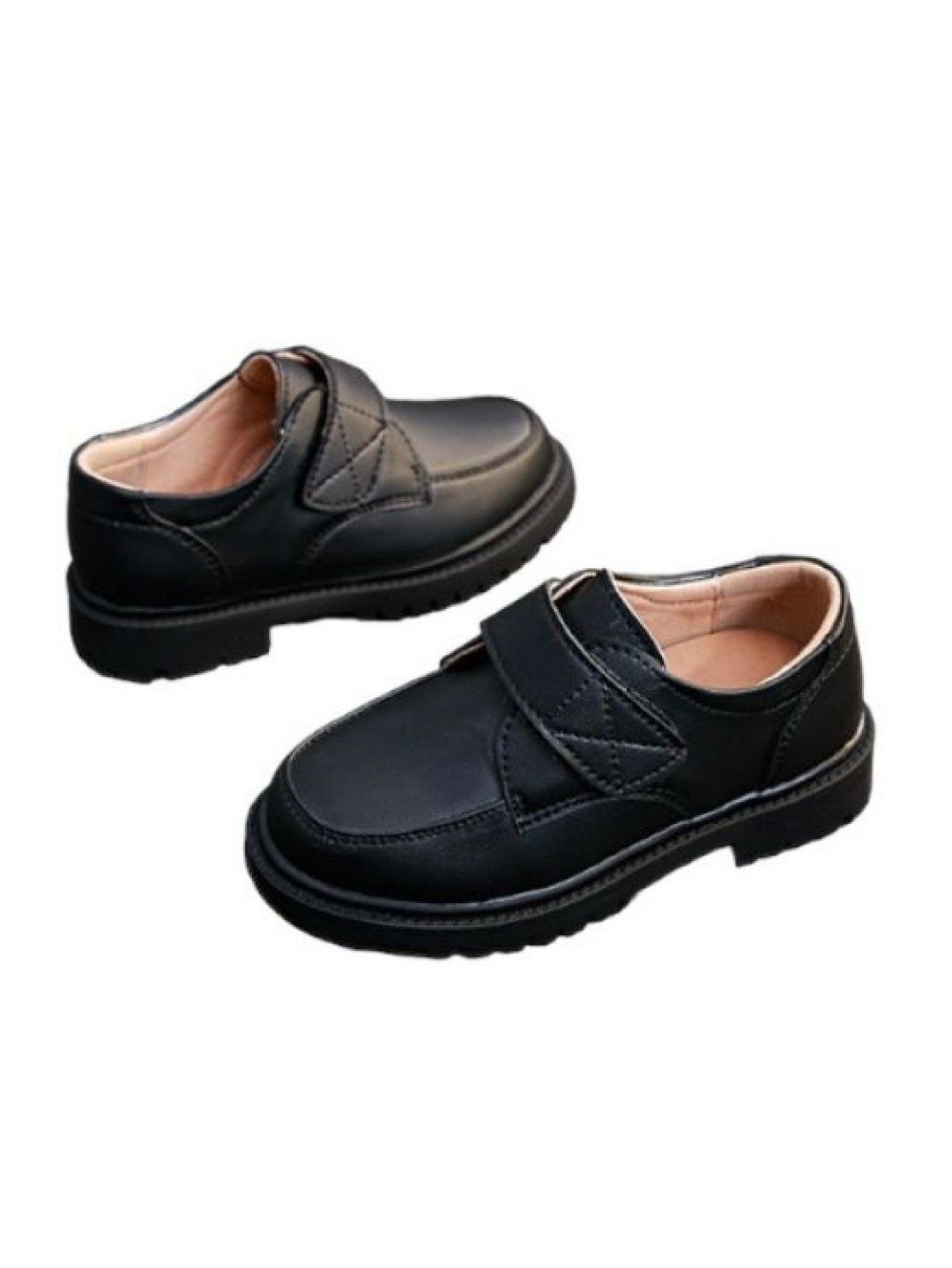 Seams 195 Lucas School Shoes (Black- Image 2)