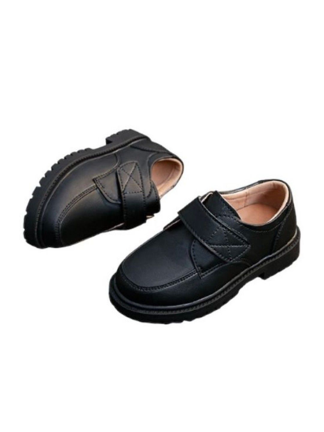 Seams 195 Lucas School Shoes (Black- Image 3)