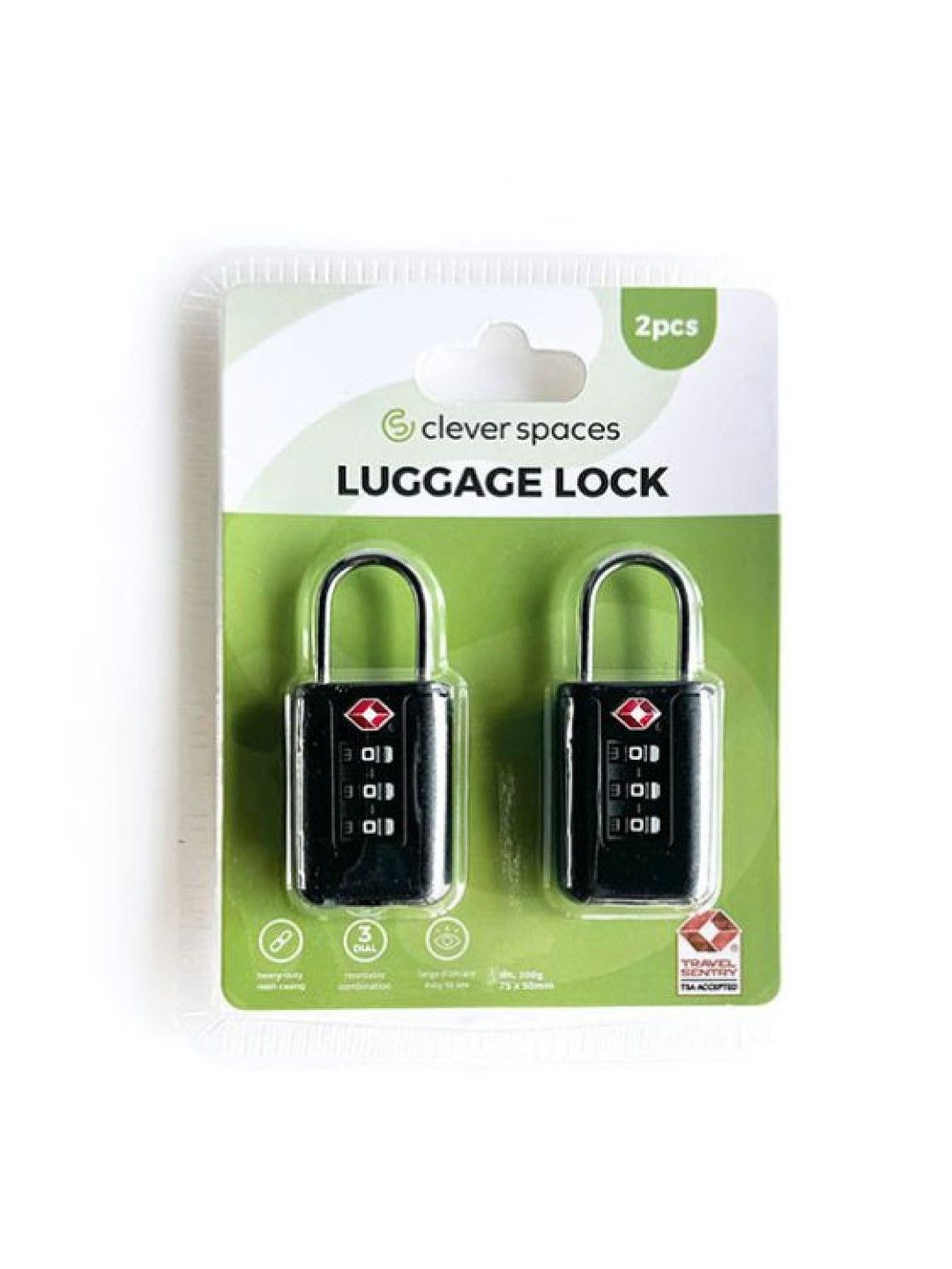 Clever Spaces TSA Luggage Lock (2 pack)