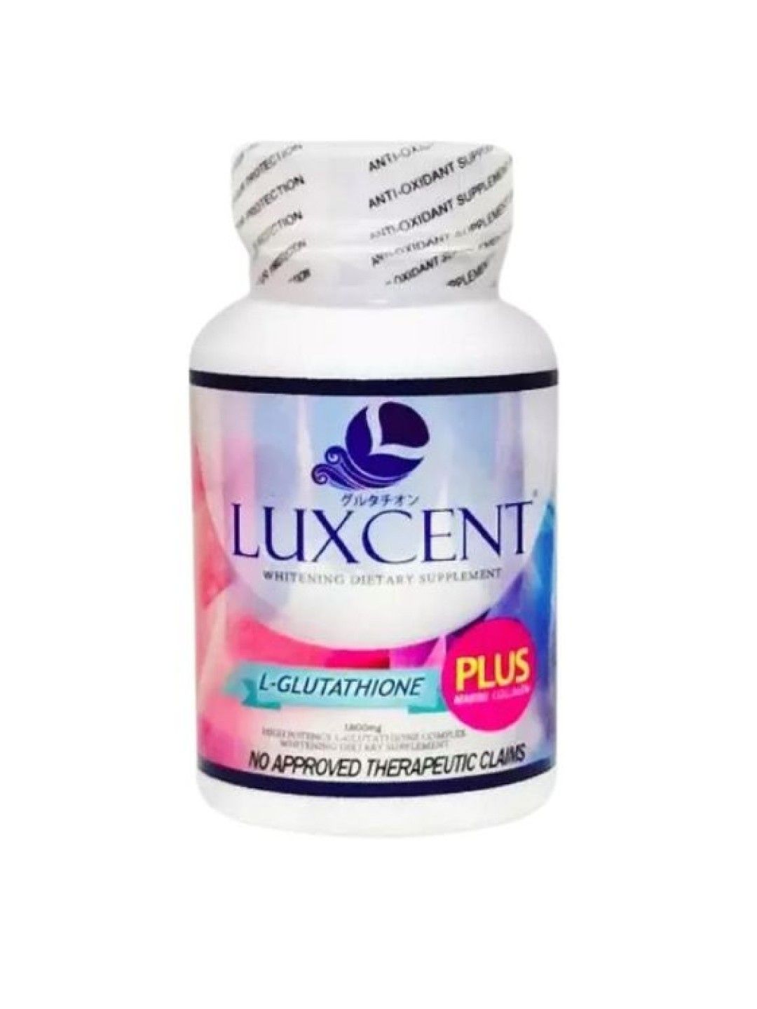 Luxcent Luminous Caps (1800mg) with L-Glutathione + Marine Collagen Whitening Capsule