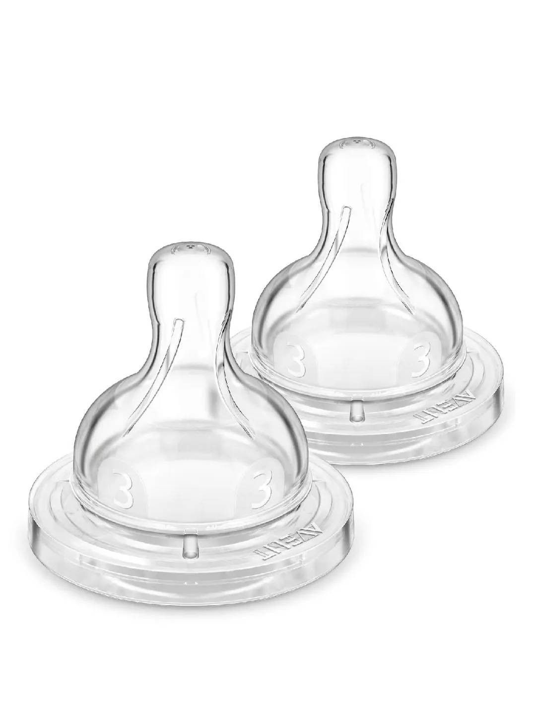 Avent Anti-colic Medium Flow Nipples 3m+ (2-pack) (No Color- Image 2)