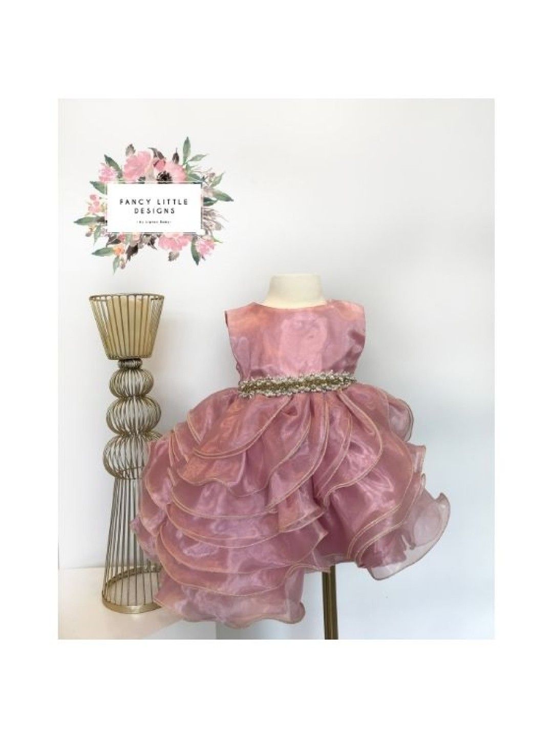 Fancy Little Designs MEG ORGANZA Dress (Pink- Image 2)