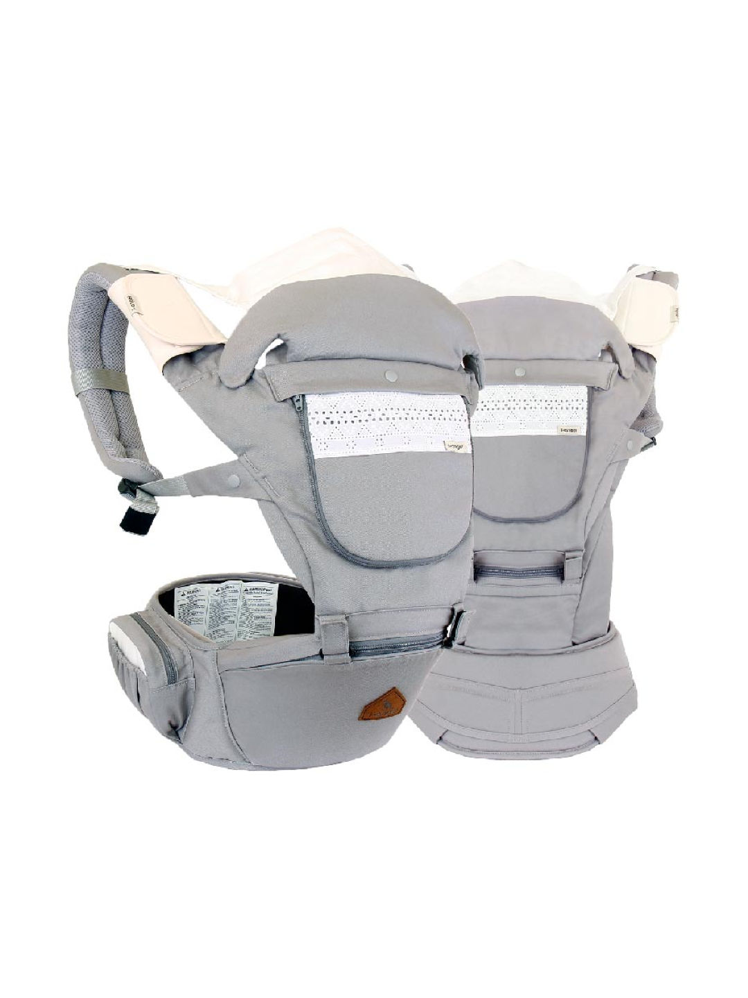 I-Angel Hipseat Carrier Miracle (Ash Grey- Image 1)