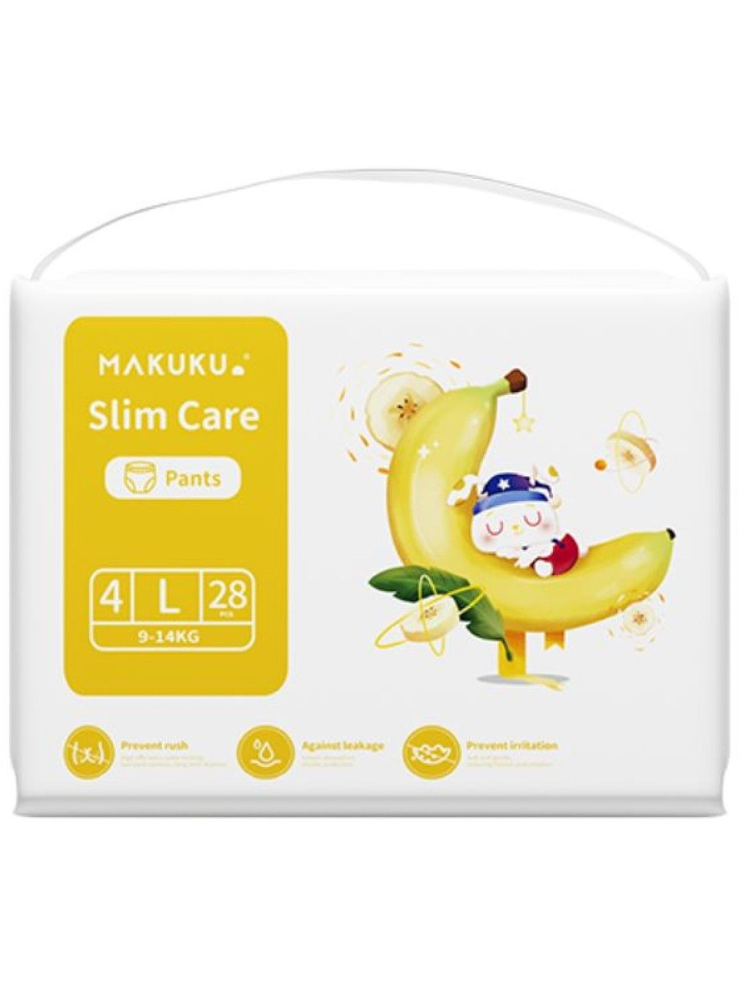 Makuku Diaper Overnight Anti-Rash Slim Care Diapers Pants, Large 28s