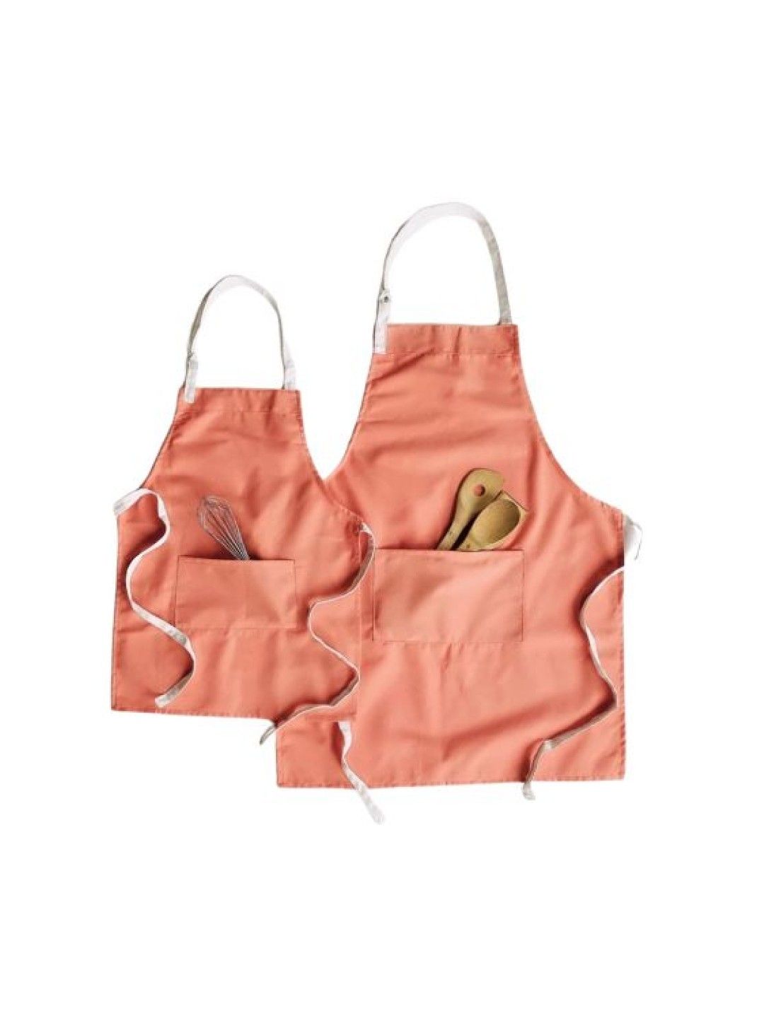 Compact Creatives Mom And Me Cooking Pinafore Adjustable Apron Set 100% Cotton - Adult and Kid