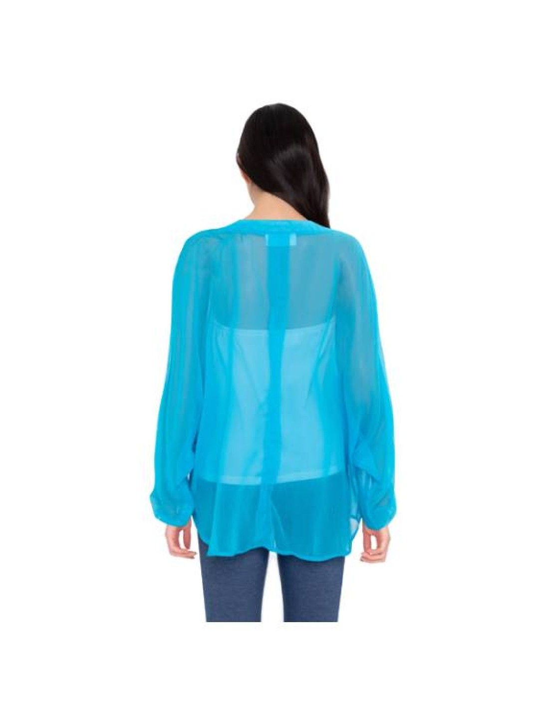 Mommy Plus Adara Maternity Blouse (Blue- Image 2)