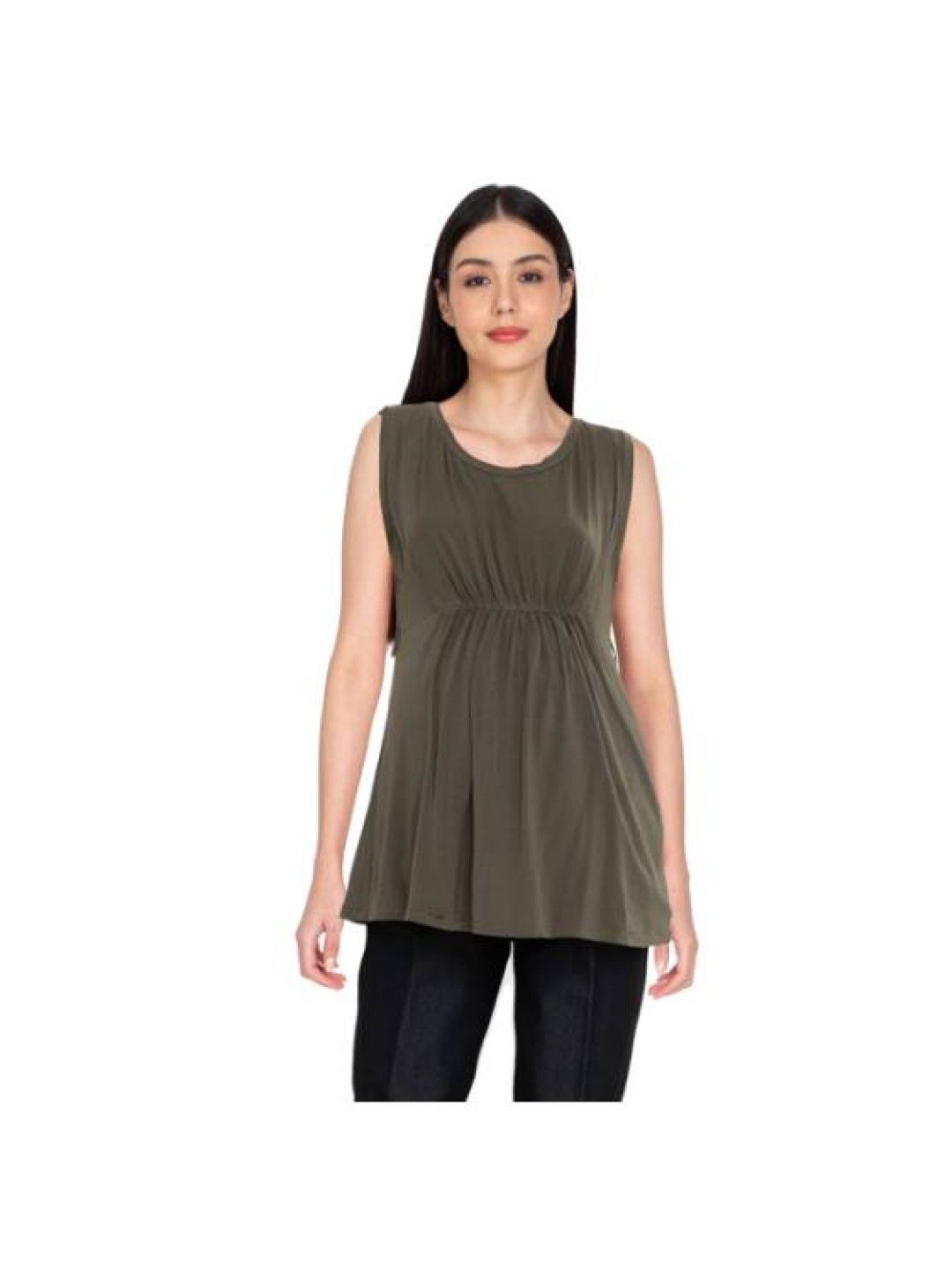 Mommy Plus Samantha Nursing Blouse (Fatigue- Image 1)