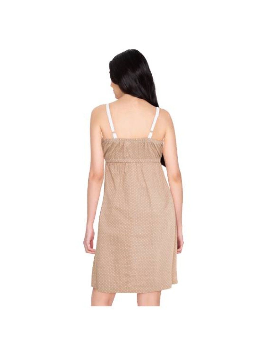 Mommy Plus Helen Maternity Dress (Beige- Image 2)