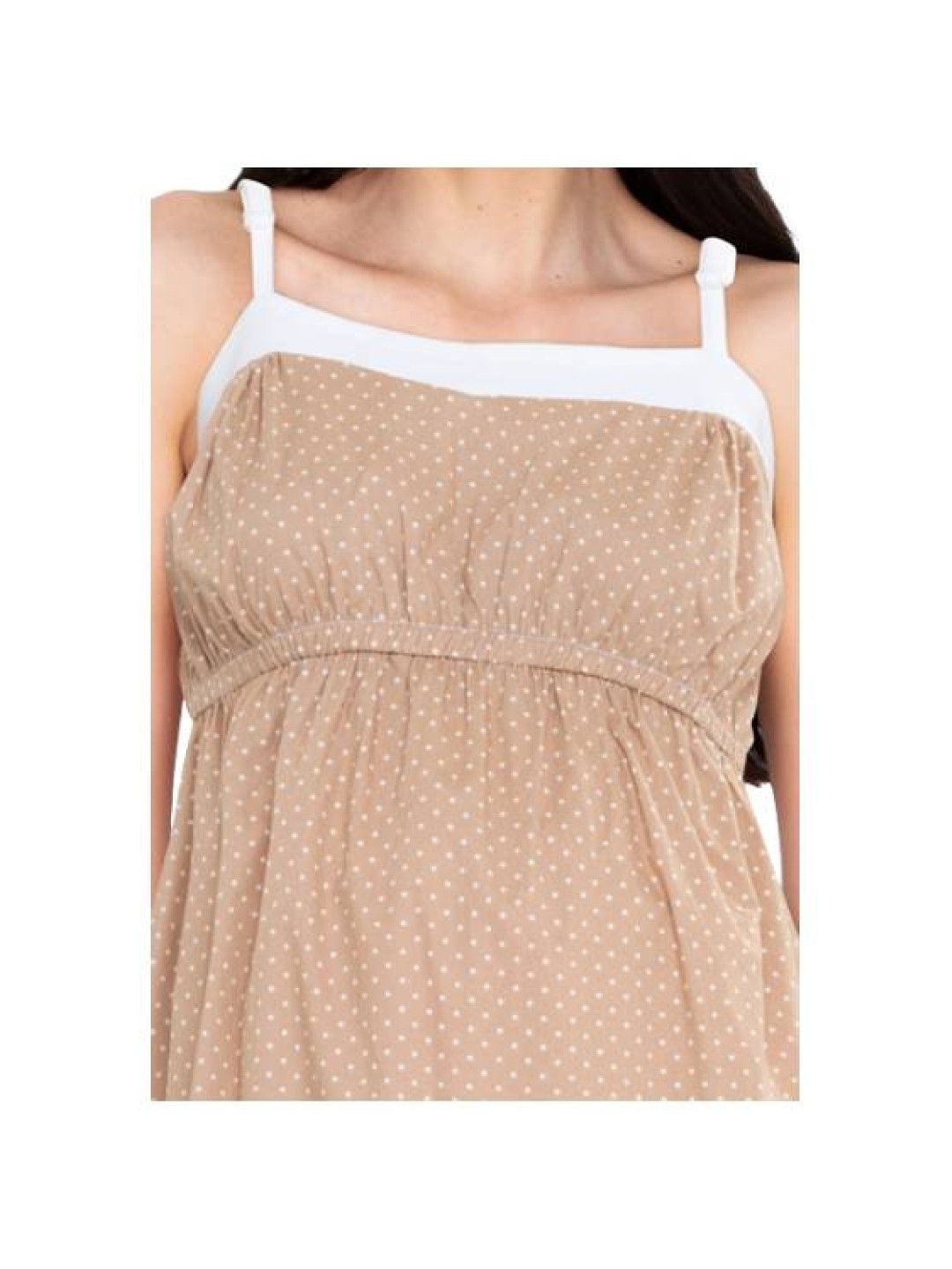 Mommy Plus Helen Maternity Dress (Beige- Image 3)