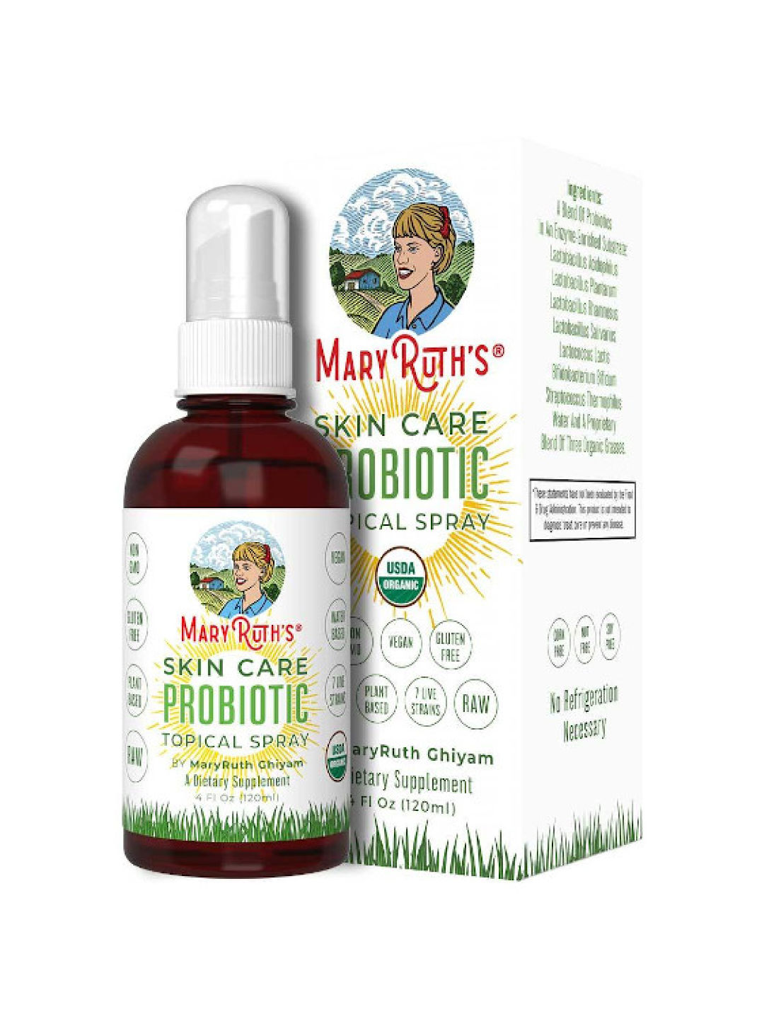 Mary Ruth's Skin Care Topical Probiotic Spray (4oz) (No Color- Image 1)