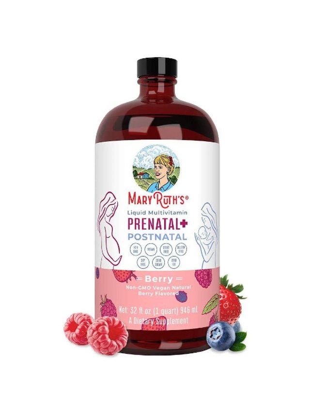 Mary Ruth's Vegan Prenatal & Postnatal Liquid Multivitamin (32oz) edamama