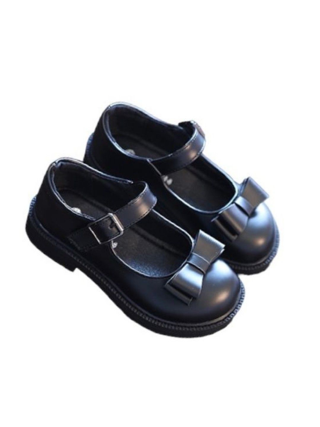 Seams 195 Madelaine School Shoes (Black- Image 2)