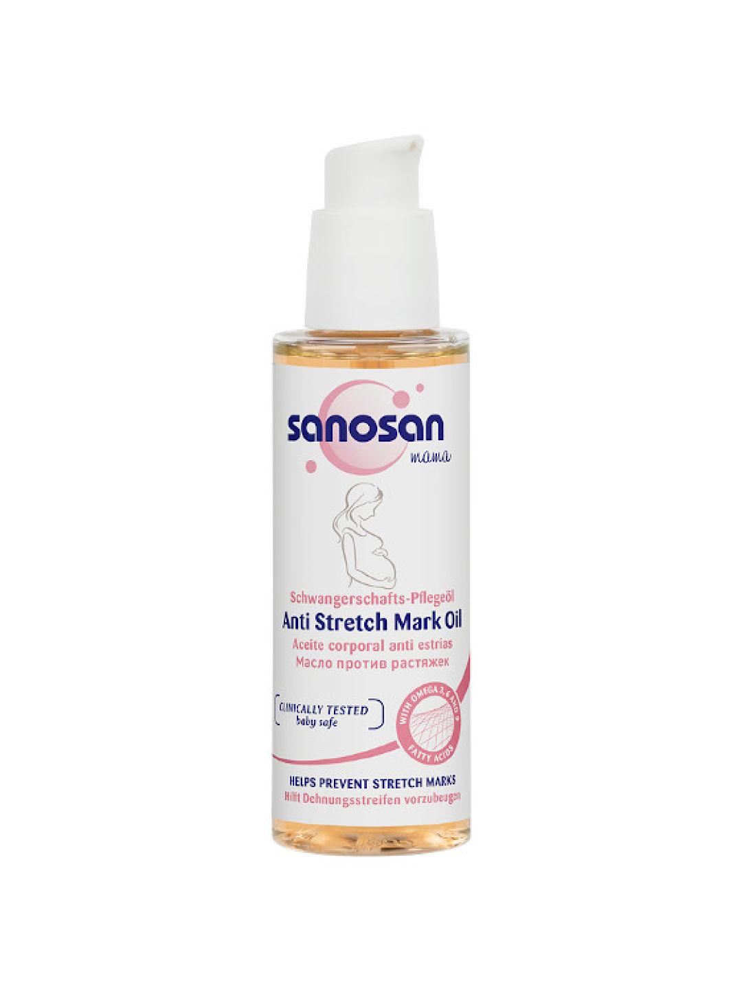 Sanosan Mama Anti-Stretch Mark Oil (100ml) (No Color- Image 1)