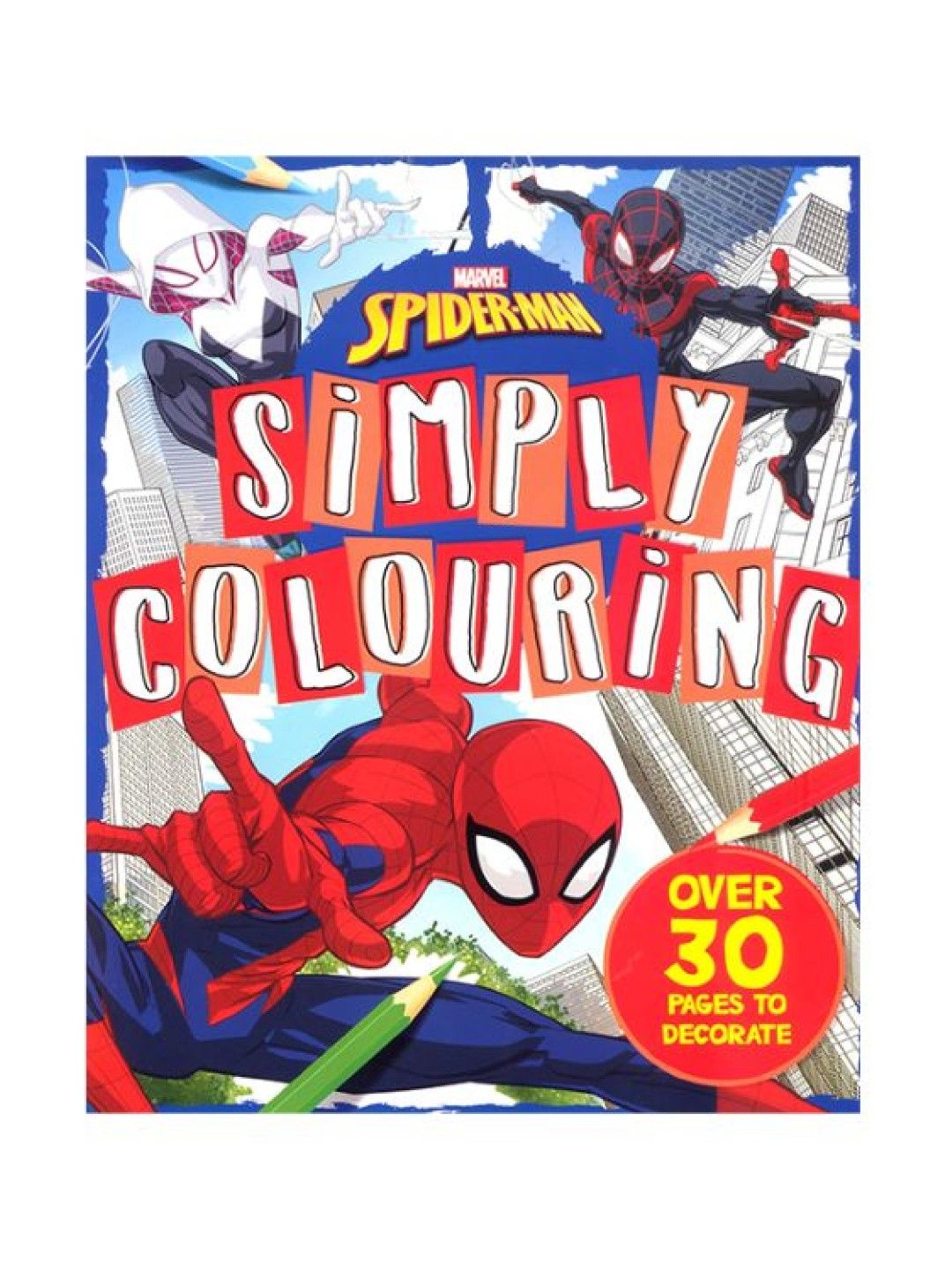 Learning is Fun Marvel Simply Coloring - Spider-Man (No Color- Image 1)