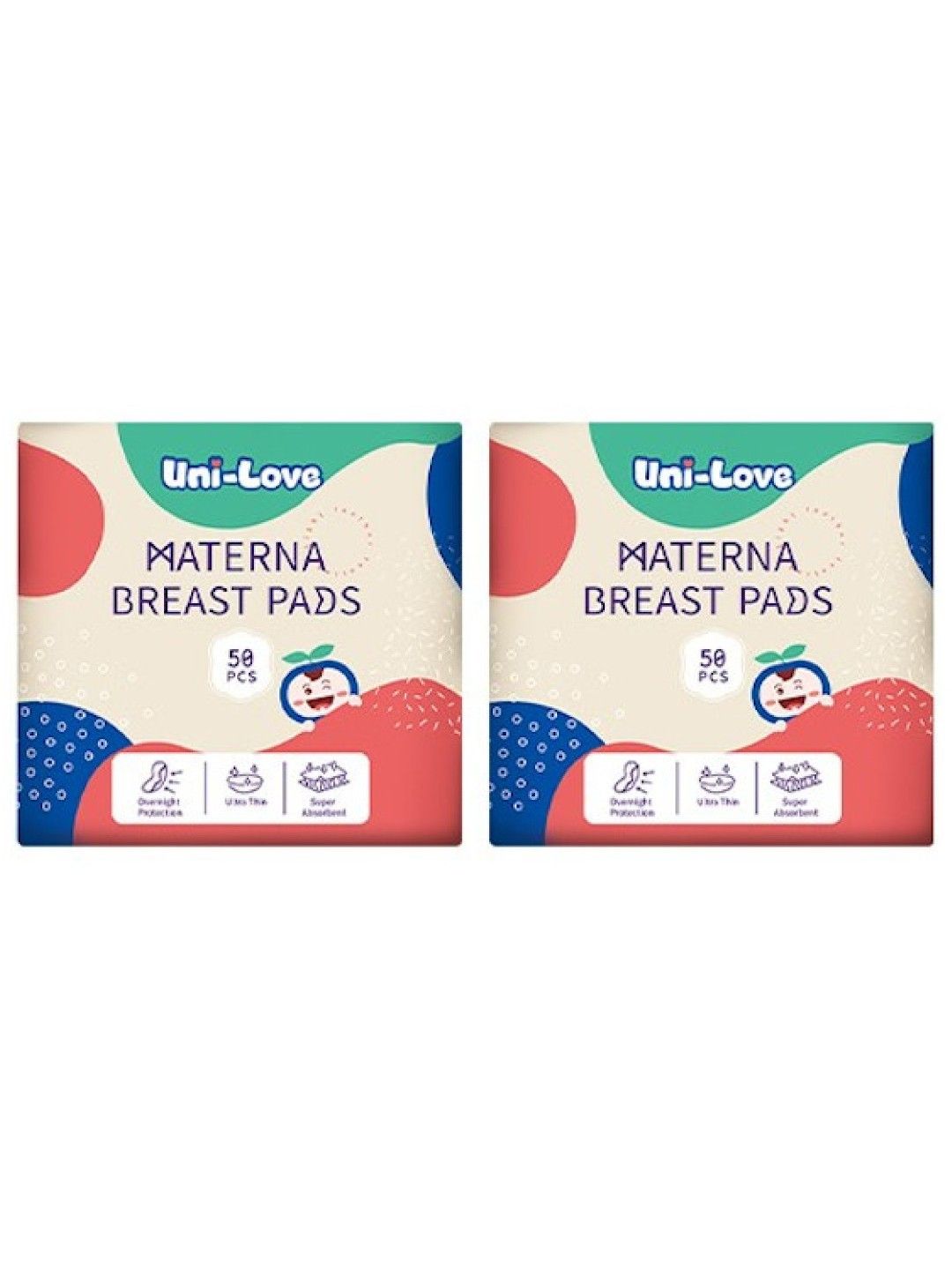 Uni-love Materna Breastpads 2-Pack (50s) (No Color- Image 1)
