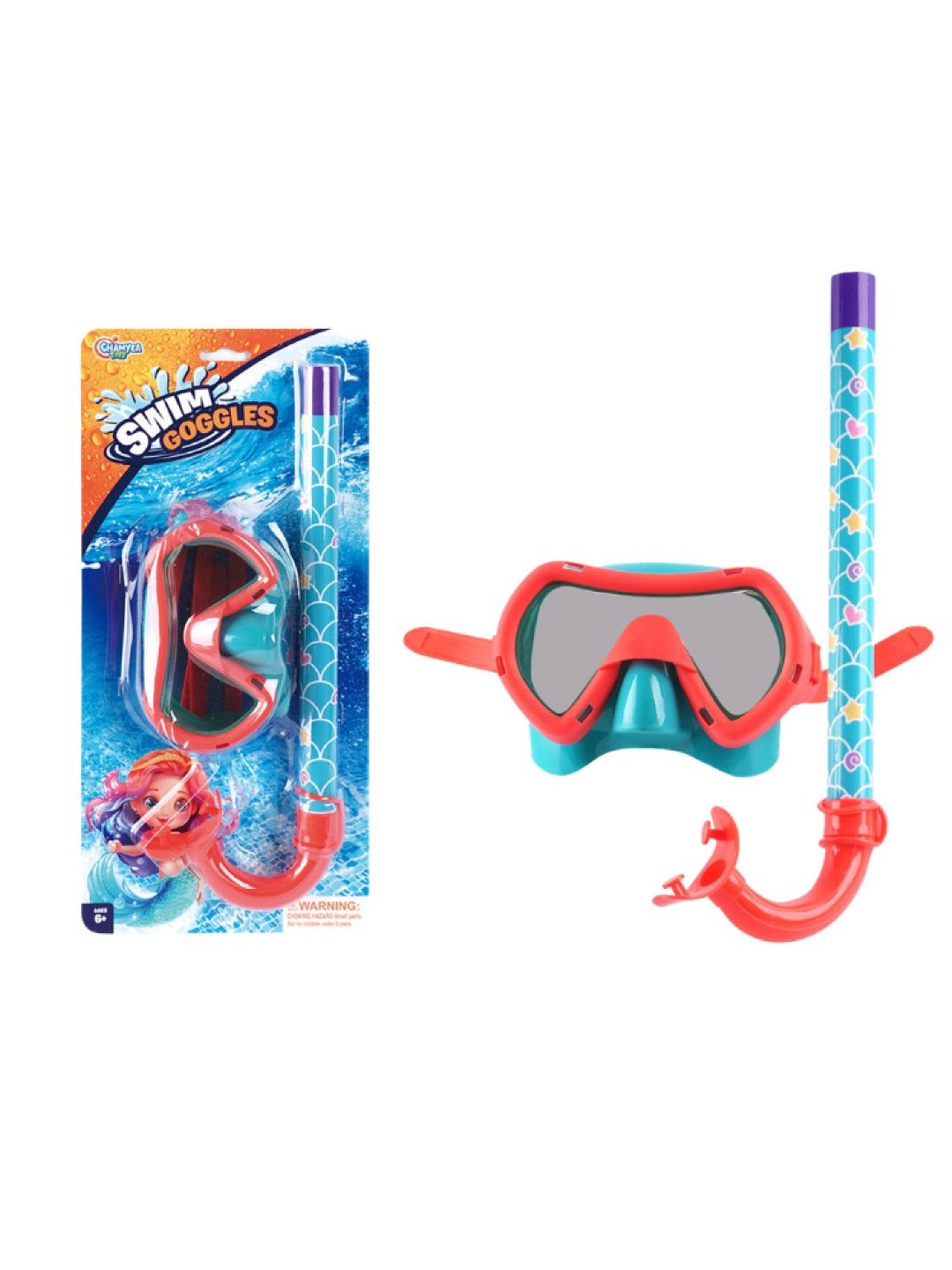 Kidsplay Swim Goggles Snorkel Set Mermaid (No Color- Image 2)