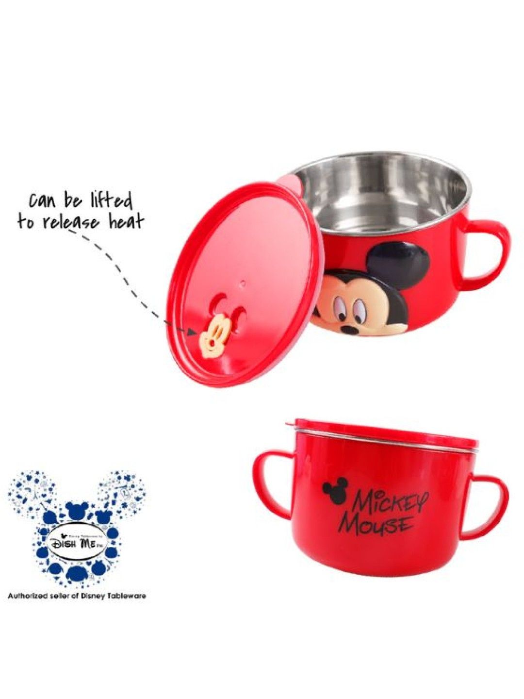 Dish Me PH Disney Mickey Mouse -  3D Stainless Mug Bowl, Cup, Spoon & Fork (4pcs Gift Set) (No Color- Image 2)