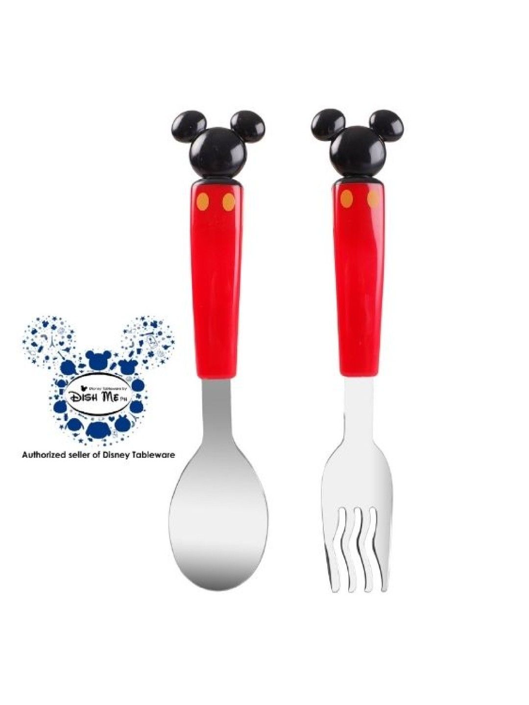 Dish Me PH Disney Mickey Mouse -  3D Spoon, Fork and Chopsticks Set with Case (No Color- Image 2)
