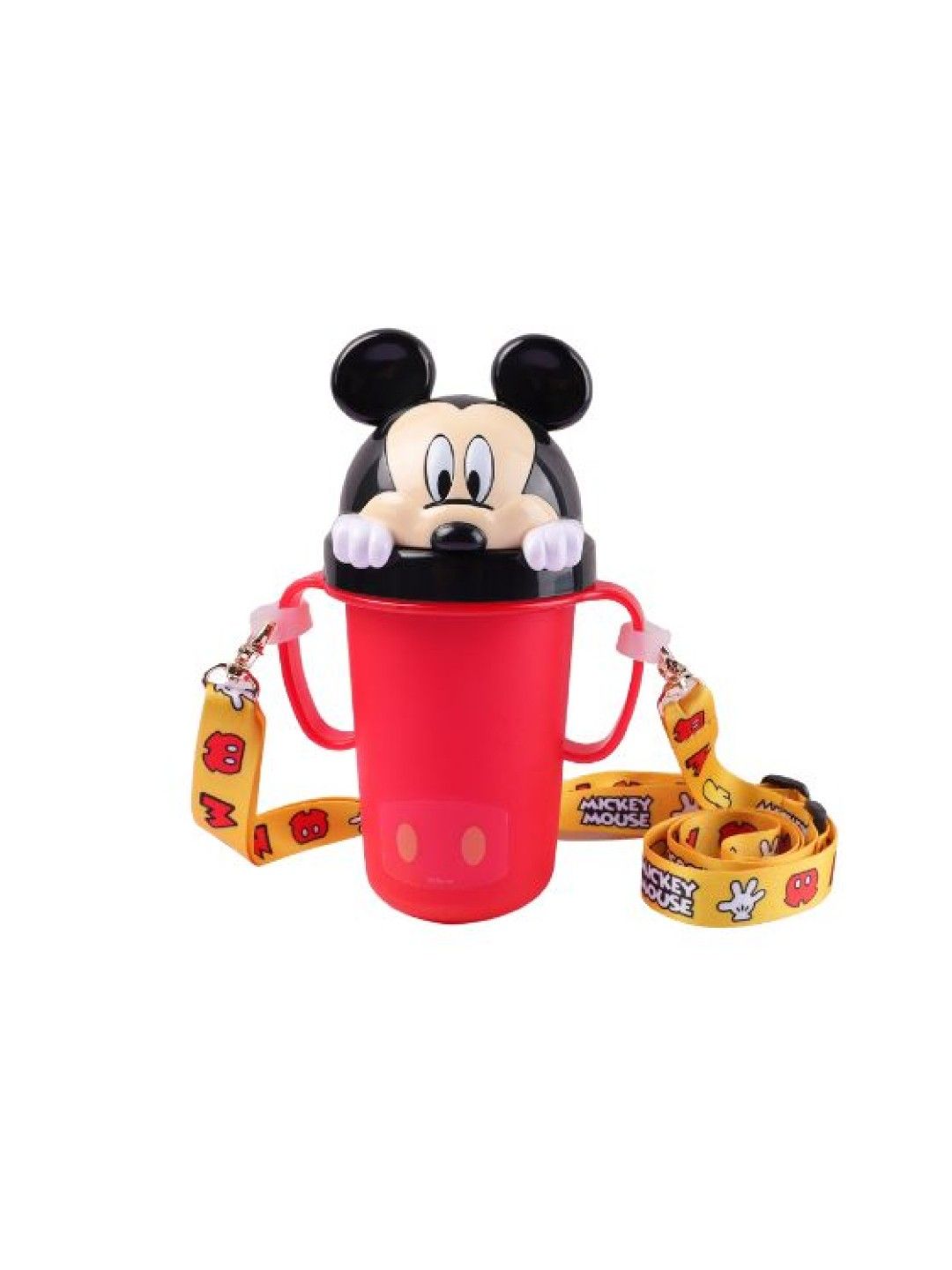 Dish Me PH Disney Mickey Mouse - 3D Stainless Learning Sippy Cup with strap (300ml) (No Color- Image 1)
