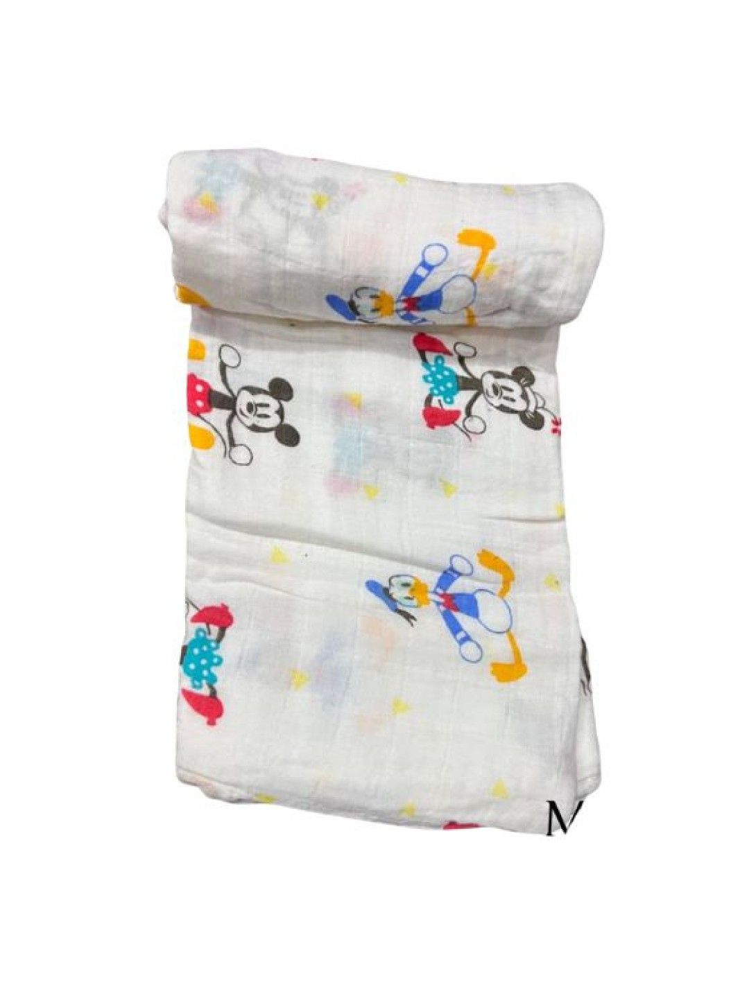 QT Hub 100% Cotton Premium Multi-Purpose Muslin Cloth Swaddle (Mickey- Image 1)