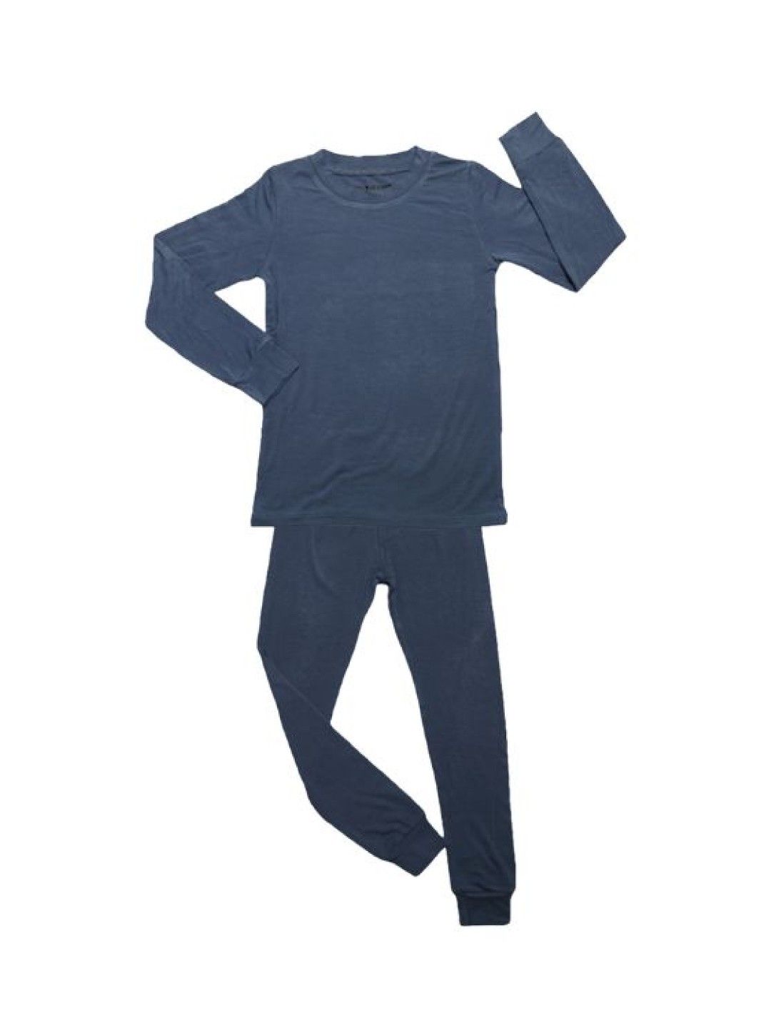 Bear The Label Bree Two Piece Long Sleeved Pajama Set (Midnight Blue- Image 1)