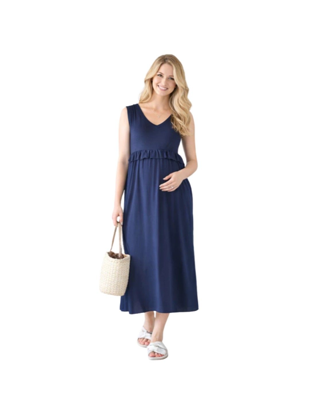 Flow Miley Nursing Dress (Navy Blue- Image 3)