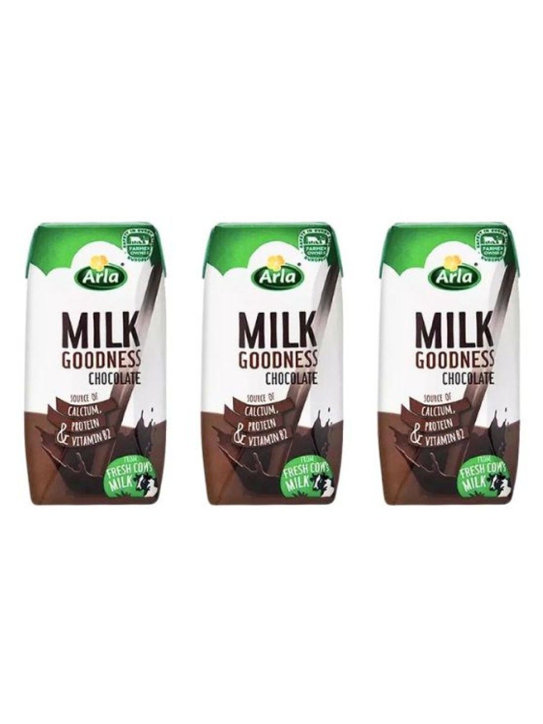 Arla Milk Goodness Chocolate 200ml x 3 pack (No Color- Image 1)