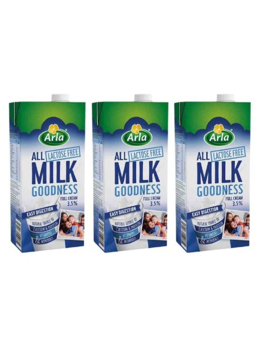 Arla Milk Goodness Lactose Free 1L x 3 pack (No Color- Image 1)