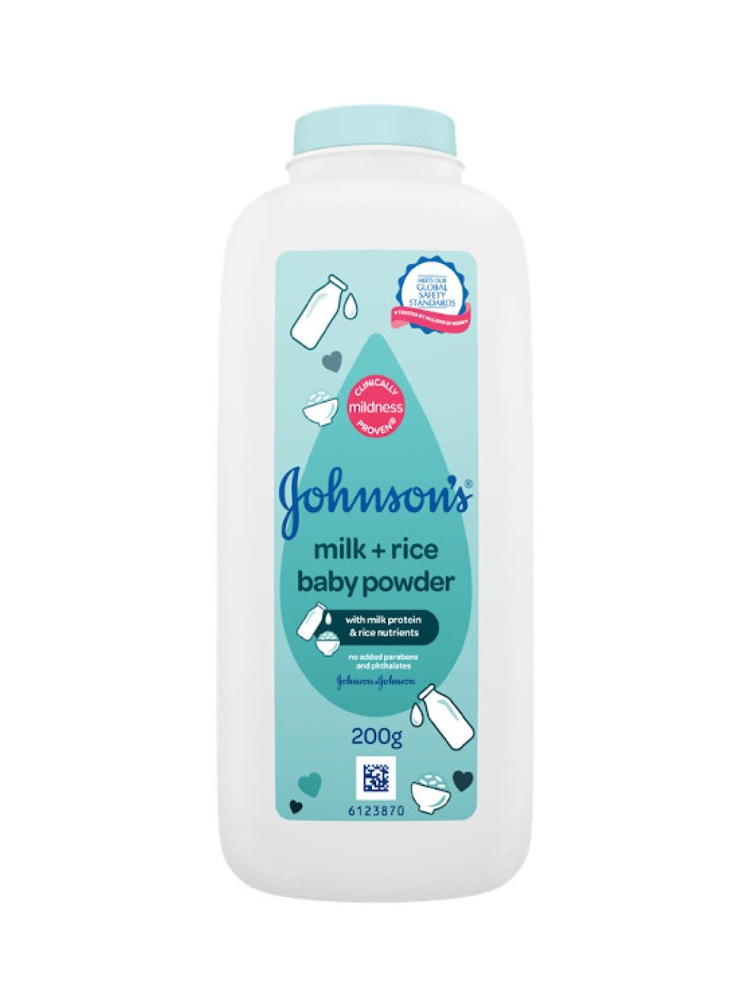 Johnson's Milk+Rice™ Baby Powder (200g) (No Color- Image 1)