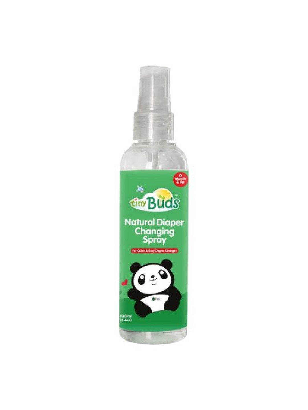 Tiny Buds Mini Diaper Changing Spray 100ml | Travel Sized Pocket Friendly (No Color- Image 1)