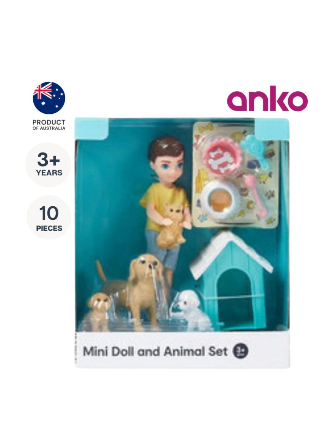 Anko Mini Doll and Animal Set (Boy- Image 1)