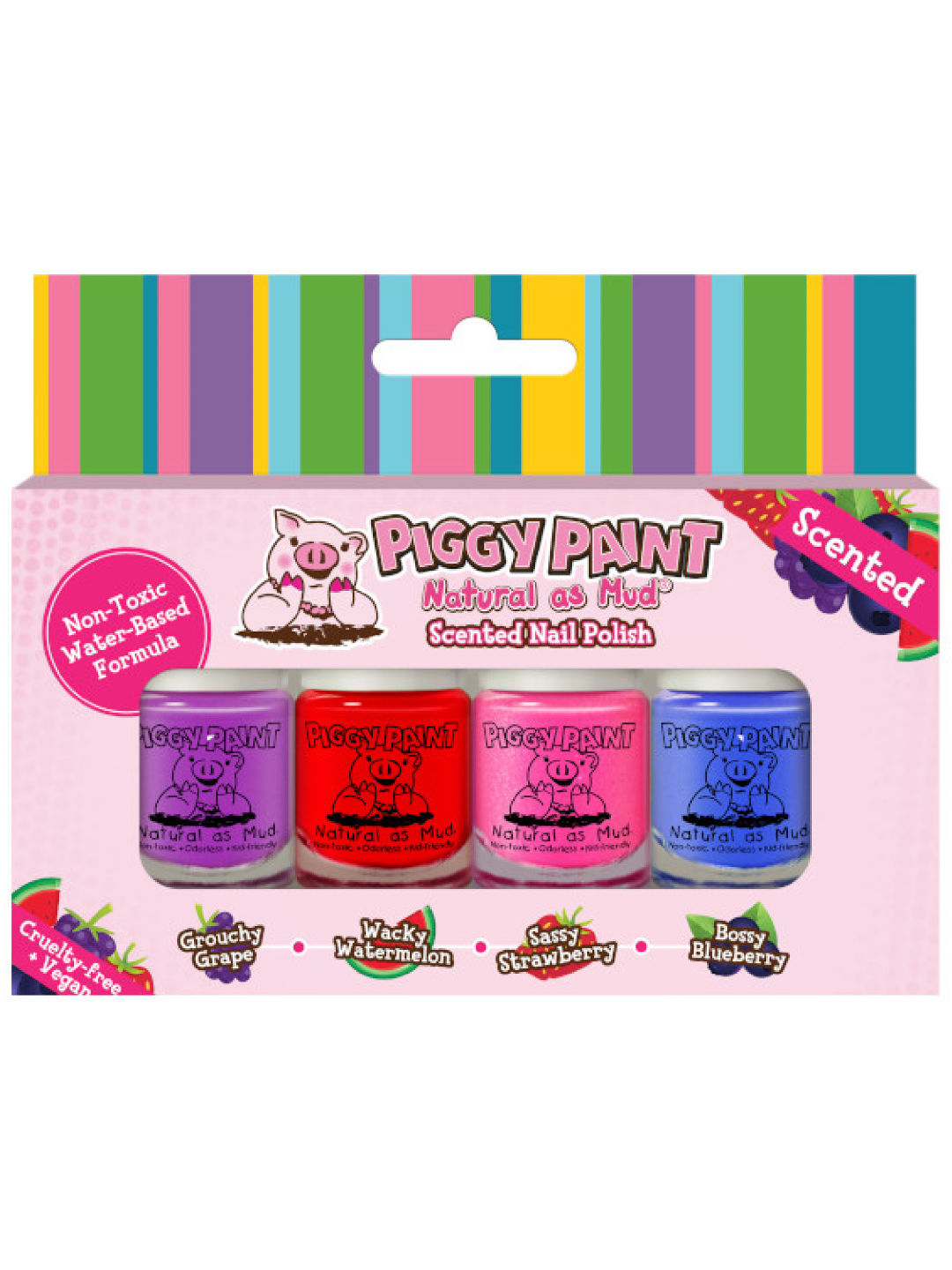 Piggy Paint Mini Scented Nail Polish (Set of 4) (No Color- Image 1)