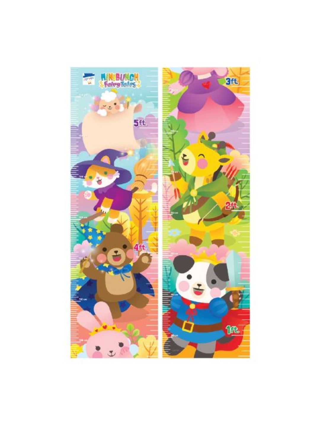 Joytoy Minibunch Fairy Tales Growth Chart (No Color- Image 1)