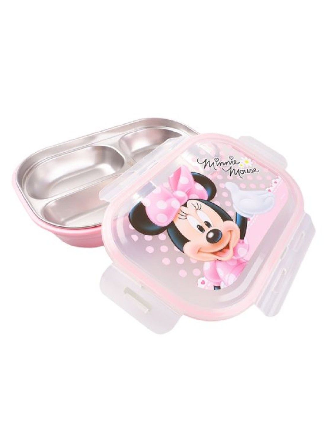 Dish Me PH Disney Minie Mouse - 3-Grid Stainless Lunch Box (No Color- Image 1)