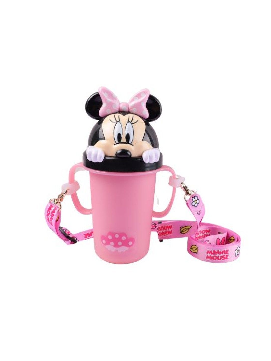 Dish Me PH Disney Minie Mouse - 3D Stainless Learning Sippy Cup with strap (300ml)