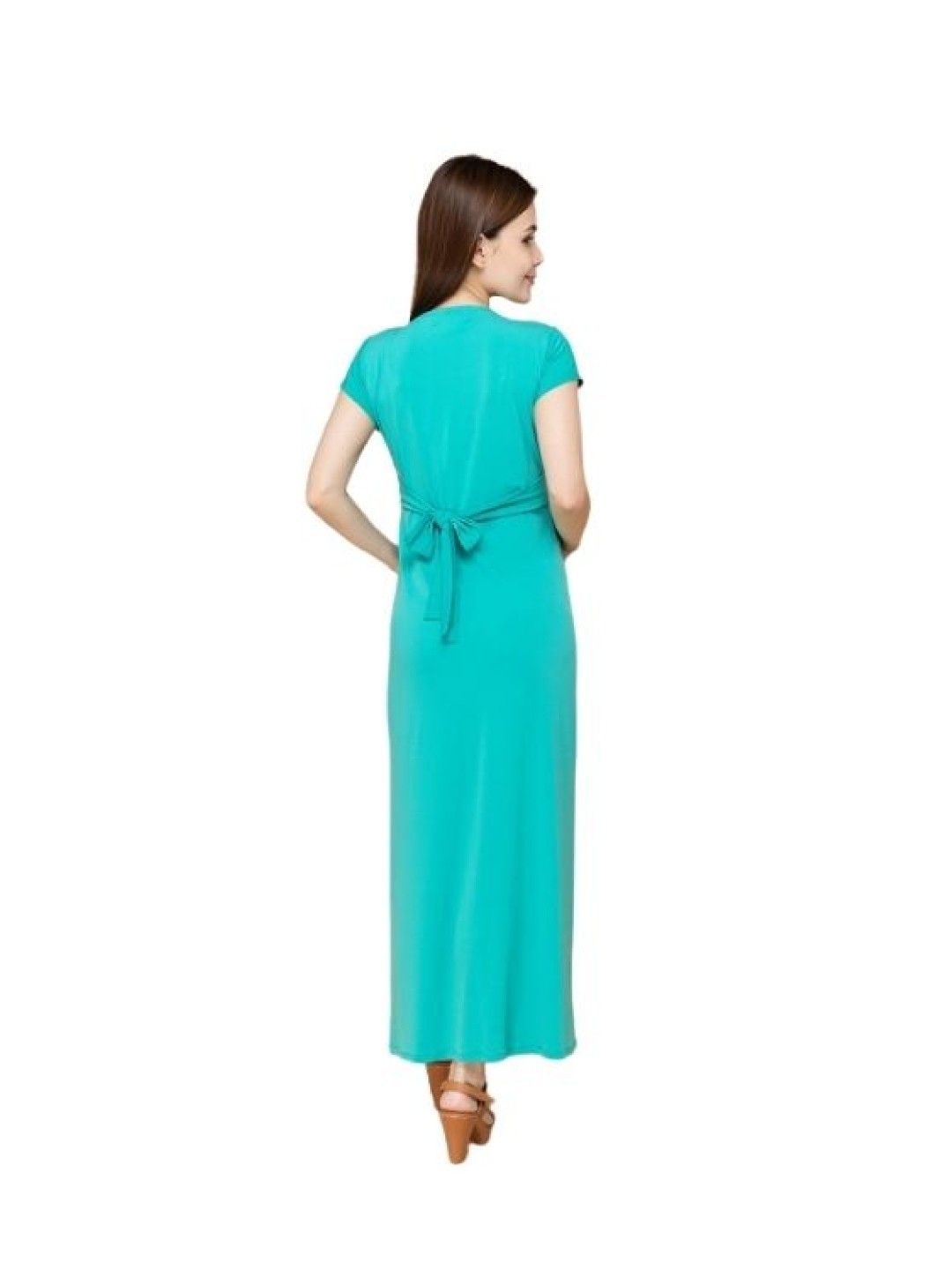 Mother2Be Pearl Maxi Maternity Dress (Mint- Image 3)