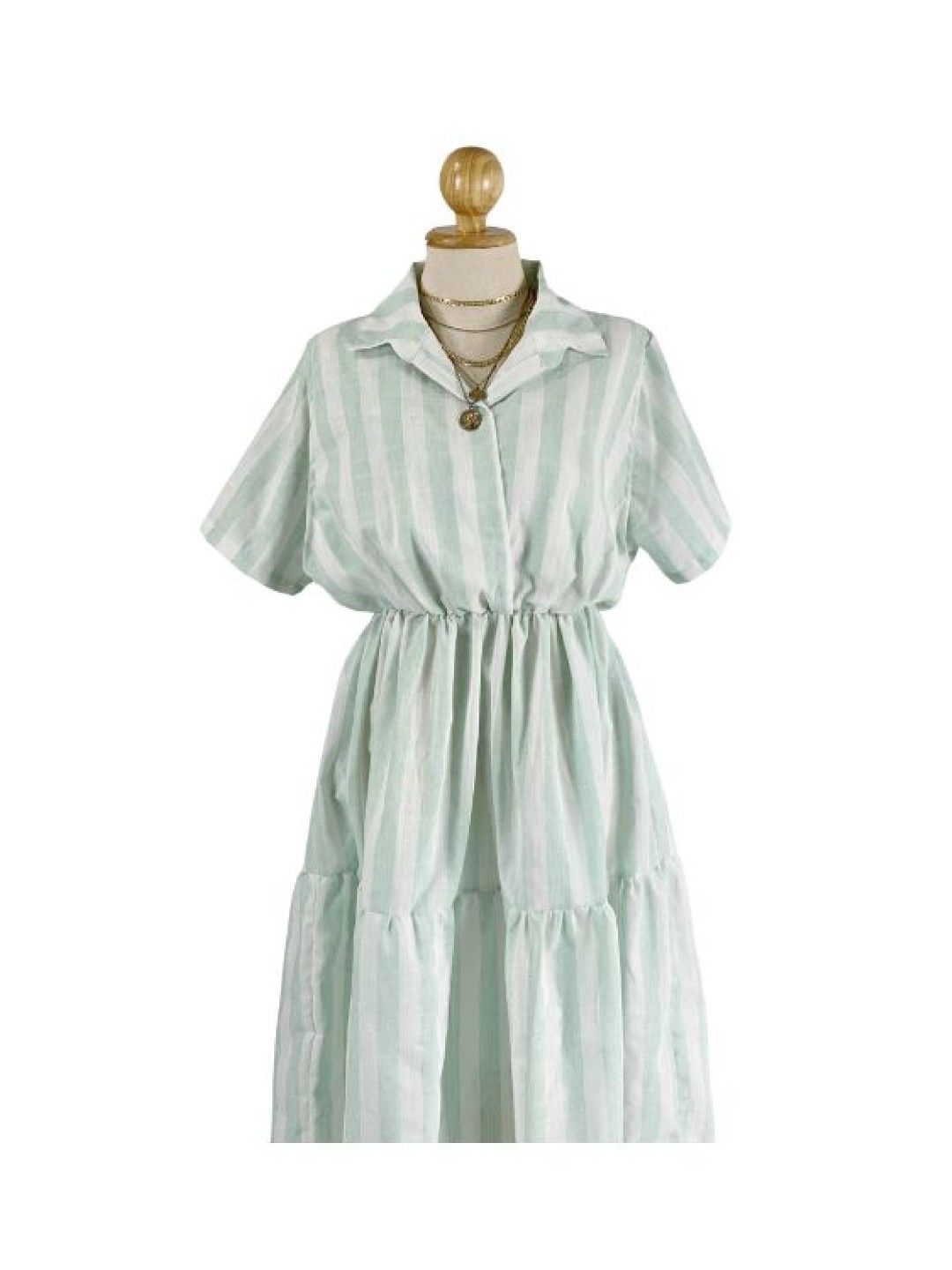 Mama Brand PH Tori Breastfeeding Maxi Dress (Mint Stripes- Image 2)