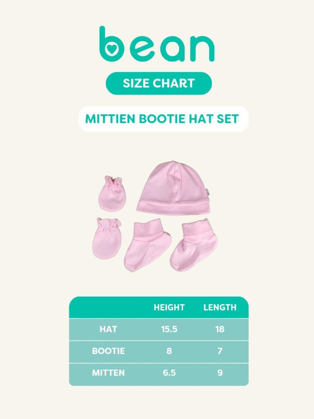bean fashion Short Sleeves Onesies and Accessories Set (Pink- Image 3)