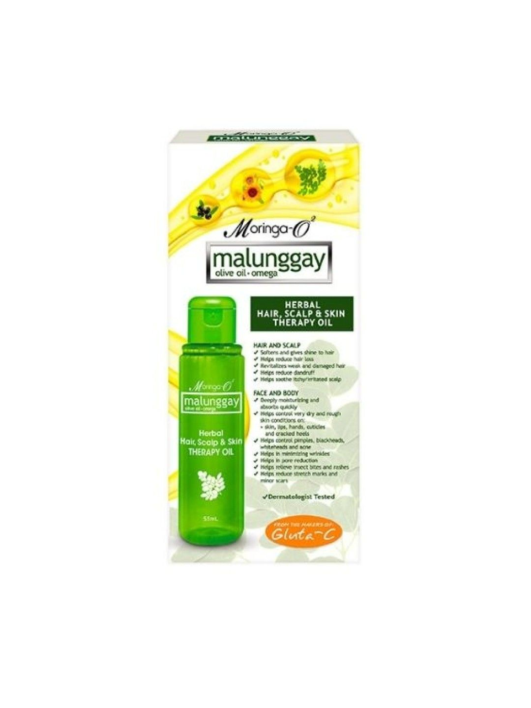 Moringa-O2 Moisturizing Therapy Oil for Hair, Scalp and Skin (55ml) (No Color- Image 2)